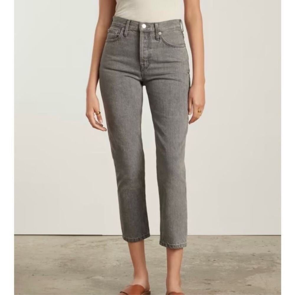 NWT Everlane 90s Cheeky Ankle Jean High Rise Washed Gray Crop 26